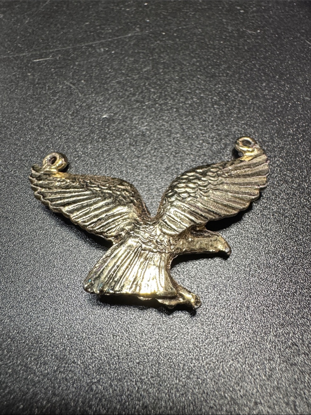 VTG Source Unknown Gold-Tone Eagle Wing Pendant Charm